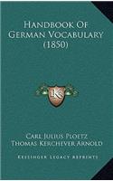 Handbook of German Vocabulary (1850)