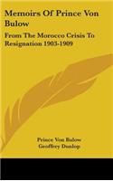 Memoirs Of Prince Von Bulow