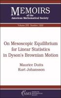 On Mesoscopic Equilibrium for Linear Statistics in Dyson's Brownian Motion