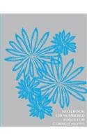 Notebook 120 numbered pages for Cornell Notes: Notebook for Cornell notes with blue and gray cover - 8.5"x11" ideal for studying, includes guide to effective studying and learning