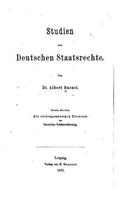 Studien zum deutschen staatsrechte