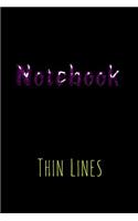 Notebook Thin Lines