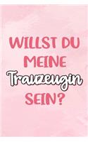 Trauzeugin: Liniertes Notizbuch für die Trauzeugin zur Planung des JGA - 6 x 9 Zoll, ca. A5 -100 Seiten - Liniert - Braut-Motiv - Notizbuch zur Vorbereitung des