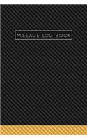 Mileage Log Book: Auto Mileage Log Book - Car Miles Tracker For Taxes and Expenses - Stylish Black Strips Cover