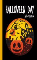 Halloween Day Jack-o'-Lantern: Pumpkin Cemetery Composition Notebook 8x10" 110 Pages, Book Gifts Holidays & Celebrations For Men Women Kids(2 Halloween Composition Notebook)