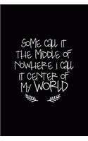 Some Call It The Middle Of Nowhere I Call it Center Of My World