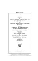 Hearing on National Defense Authorization Act for Fiscal Year 2012 and oversight of previously authorized programs