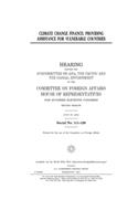 Climate change finance