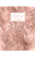 Meeting Notes: For Taking Minutes at Business Meetings Action/ Agenda Notebook Book