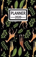 2020 Planner: Giraffe Planner, 1-Year Daily, Weekly and Monthly Organizer With Calendar, Gifts For Giraffe Lovers, Women, Men, Adults and Kids (8" x 10")