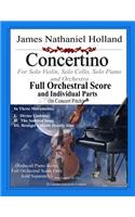 Concertino: For Solo Violin, Solo Cello, Solo Piano and Orchestra, FULL SCORE AND INDIVIDUAL PARTS