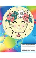 Primary Composition Notebook Grades K-2 Story Journal: Primary Composition With Picture Space, Hand Painted Cat Primary Composition Notebooks, Notebook For Girls, Kids School Supplies : Story Space and D(13 Primary Composition Notebook with Picture Story (Book 13))