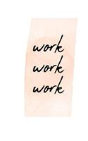 Work Work Work: At A Glance Planner/Best Daily Planner/Action Day Planner/Daily Planner/3 Month Planner