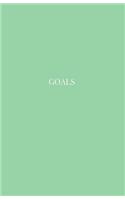 Goals: Daily Goal Setting Journal for Productivity and List Accomplishment Soft Sage Green
