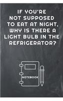 If You're Not Supposed to Eat at Night, Why Is There a Light Bulb in the Refrigerator? Notebook