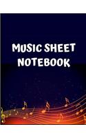Music Sheet Notebook