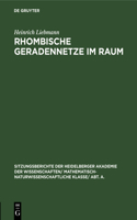 Rhombische Geradennetze Im Raum