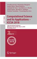 Computational Science and Its Applications - Iccsa 2018: 18th International Conference, Melbourne, Vic, Australia, July 2-5, 2018, Proceedings, Part II