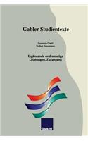 Ergänzende Und Sonstige Leistungen, Zuzahlung