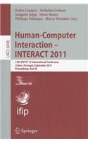 Human-Computer Interaction -- INTERACT 2011