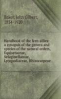 Handbook of the fern-allies