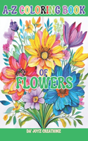 A-Z Coloring Book of Flowers