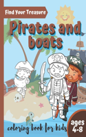 Find Your Treasure Pirate and Boat Coloring Book