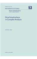 Nine Introductions in Complex Analysis: (North-Holland Mathematics Studies)