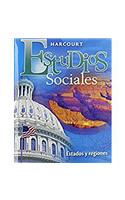 Harcourt Estudios Sociales: Student Edition Grade 4 States & Regions 2008