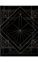Decorated Gatsby Style Sketchbook - Blank: Gatsby Style Sketchbook