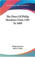 The Diary Of Philip Henslowe From 1591 To 1609