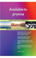 Available-to-promise A Clear and Concise Reference