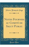 Notes Fournies Au ComitÃ© de Salut Public (Classic Reprint)