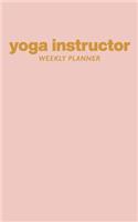 Yoga Instructor Weekly Planner