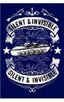 Silent & Invisible: Submarine DD 214 Military Veteran Lined Journal