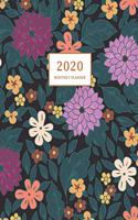 2020 Monthly Planner: 2020 Planner Monthly 8.5 x 11 with Flower Coloring Pages (Volume 1)