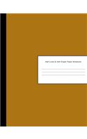 Half Lined & Half Graph Paper Notebook