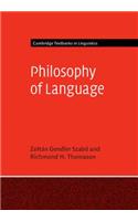 Philosophy of Language