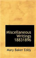 Miscellaneous Writings 18831896