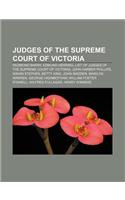 Judges of the Supreme Court of Victoria
