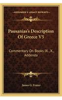 Pausanias's Description Of Greece V5