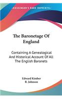 Baronetage Of England