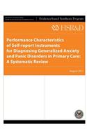 Performance Characteristics of Self-report Instruments for Diagnosing Generalized Anxiety and Panic Disorders in Primary Care