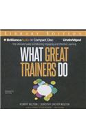 What Great Trainers Do