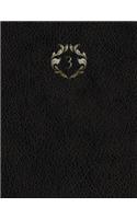 Monogram "3" Grid Sketchbook: (29 Monogram Black 150 Grid-Sketch)