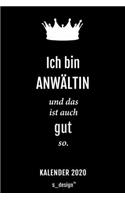 Kalender 2020 für Anwälte / Anwalt / Anwältin