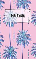 Malaysia: Dotted Travel Diary Notebook or Journey Dotted Grid Journal - Holiday Trip Pocketbook for Men and Women with Dots