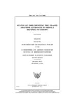 Status of implementing the phased, adaptive approach to missile defense in Europe