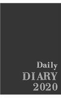 Daily Diary 2020: 365 Day Journal January - December 2020 - Page a day Diary Appointment Time Schedule Agenda Organizer To Do - Track for Meal, Mood, Exercise - for P