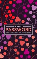 Internet Password Logbook - Journal - Libreta - Cahier - Taccuino - Notizbuch: 100 Page Password Book to Track & Organize Your Computer Logins, Internet Addresses & Usernames: Purple & Red Berries 164-6